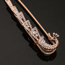Vintage Alloy Brooch DIY Crystal Pin Badge Gift for Wedding Bride Peacock-3