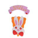 3D Baby Shower Party Birthday Beauty Door Decoration Hanging Paper Rabbit