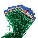 10pcs Green 1 Meter Metallic Foil Curtains for Wedding Party