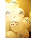 10pcs Will You Marry Me Ballon Red Heart Propose Wedding Marriage Decoration