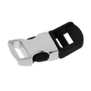 Pack of 5 Metal Side Release Buckles for Paracord Bracelets Black and Silver 32*15mm