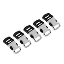 Pack of 5 Metal Side Release Buckles for Paracord Bracelets Black and Silver 32*15mm