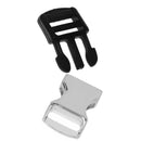 Pack of 5 Metal Side Release Buckles for Paracord Bracelets Black and Silver 32*15mm