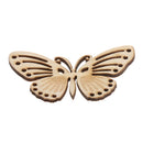 10 DIY Natural Wood Embellishments Crafts Card-making Scrapbooking Butterfly