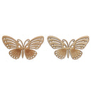 10 DIY Natural Wood Embellishments Crafts Card-making Scrapbooking Butterfly