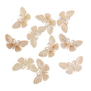 10 DIY Natural Wood Embellishments Crafts Card-making Scrapbooking Butterfly