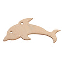 10x DIY Natural Wood Embellishments Crafts Card-making Scrapbooking Dolphin