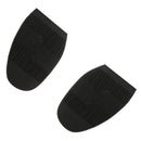 Pair Rubber Half Shoe Soles Anti Slip DIY Shoe Repair Black Thickness 2mm
