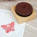 Cute Wooden Inkpad Stamper Personality Crown Seal Postcard Marks