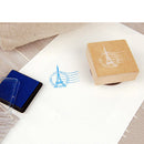 Cute Wooden Inkpad Stamper Personality Crown Seal Postcard Marks