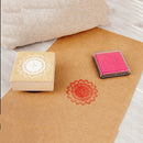 DIY Commemorate Sign Stamper Wooden Inkpad Seal Butterfly Kids Gift