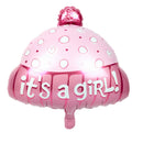 Girl Baby Pink Color Hat Foil Balloon for Baby Shower Craft Party Supplies Globos