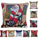 Retro Jacquard Cushion Pillowcases for Decorative Christmas Series Pillow Covers