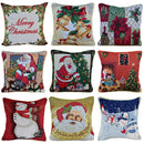 Christmas Style Snowman Pattern Throw Pillow Case Cushion Cover Home Xmas Decor Accessory