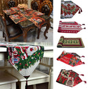 Christmas Tapestry Table Runner Xmas Table Dinner Decoration