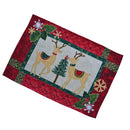 Table Placemat Christmas Table Dinner Decoration Reindeer Design