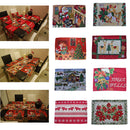 Table Placemat Christmas Table Dinner Decoration Reindeer Design