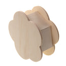 Unfinished Wood Flower Shape Jewelry Box Case for Kids Girls Toys DIY Crats
