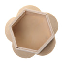 Unfinished Wood Flower Shape Jewelry Box Case for Kids Girls Toys DIY Crats