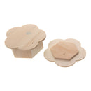 Unfinished Wood Flower Shape Jewelry Box Case for Kids Girls Toys DIY Crats
