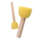 Pack of 4 Child Kids Painting Sponge Foam Brushes Wooden Handle Drawing Brush Tool