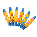Pack of 6 EVA Kids Rolling Pin Stamps Sponge Roller Stamper Paint Brushes Toys