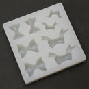 DIY Silicone Gem Beads Pendant Mold Tray Decorating Craft Tools Jewelry Bowtie Shape