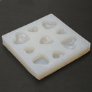 DIY Silicone Gem Beads Pendant Mold Tray Decorating Craft Tools Moulds Jewelry Accessories Heart Shape