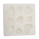 DIY Silicone Gem Beads Pendant Mold Tray Decorating Craft Tools Moulds Jewelry Accessories Heart Shape
