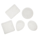 5Pcs Types Silicone Charm Pendant DIY Molds Jewelry Making Tools Moulds with Hole