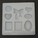 Gem Silicone Mold for Jewelry Making Decorating Handcraft Bowtie Heart Shape Mould