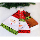 Xma Party Supplier Chirstmas Snowman Hat with Delicate Blue and White Porcelain Flat Embroidery