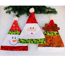 Xma Party Supplier Chirstmas Snowman Hat with Delicate Blue and White Porcelain Flat Embroidery