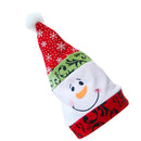 Xma Party Supplier Chirstmas Snowman Hat with Delicate Blue and White Porcelain Flat Embroidery