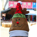Chirstmas Cute Deer Hat with Delicate Blue and White Porcelain Flat Embroidery