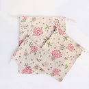 3Pcs Sets Plants Printed Drawstring Sack Dress Underwear Shoes Laundry Storage Bags Tote