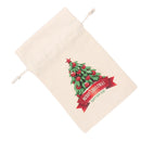 Canvas Storage Bags Christmas Drawstring Gift Candy Pockets Bag Pouch Tote Xmas Tree Design