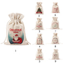 Canvas Storage Bags Christmas Drawstring Gift Candy Pockets Bag Pouch Tote Xmas Tree Design