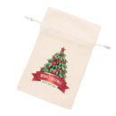 Canvas Storage Bags Christmas Drawstring Gift Candy Pockets Bag Pouch Tote Xmas Tree Design