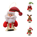 Novelty Christmas Bells Hanging Christmas Tree Decorations Cute Santa Cluas