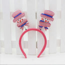 Pack of 6 Santa Claus Dear Headband Christmas Hair Bands Party Decoration