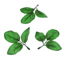 50 Springs Leaves Artificial Silk Green Leaf Wedding Buttonhole DIY Type 3