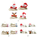 Pack of 4 Merry Christmas Hanging Decor Wall Door Tree Christmas Hangings