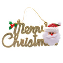 Pack of 4 Merry Christmas Hanging Decor Wall Door Tree Christmas Hangings