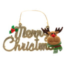 Pack of 4 Merry Christmas Hanging Decor Wall Door Tree Christmas Hangings