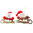 Pack of 4 Merry Christmas Decoration Wall Door Tree Christmas Doll Hangings