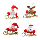 Pack of 4 Merry Christmas Decoration Wall Door Tree Christmas Doll Hangings