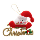 Pack of 4 Merry Christmas Decoration Wall Door Tree Christmas Doll Hangings