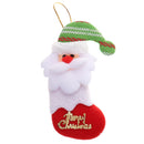 4Pcs/pack Christmas Tree Ornaments Accessories Santa Claus Socks Decoration Gifts
