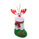 4Pcs/pack Christmas Tree Ornaments Accessories Santa Claus Socks Decoration Gifts